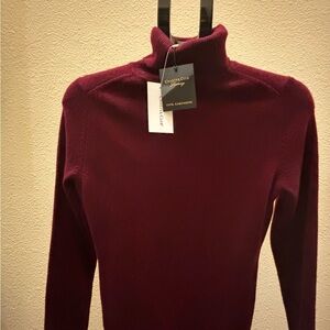 Charter Club Deep Burgundy Cowl Neck Sweater